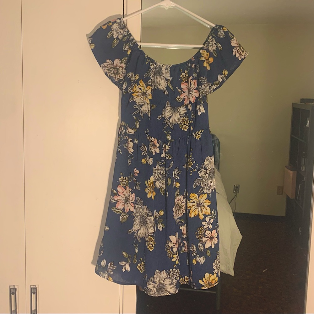 Wild Fable Blue, Floral Dress